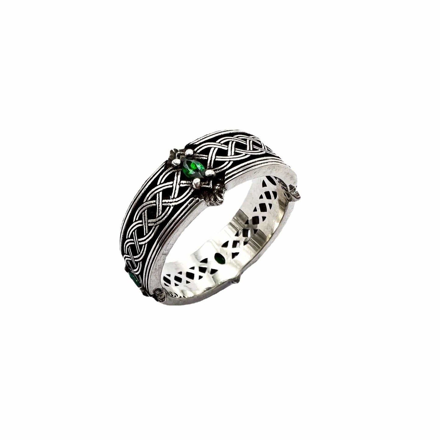 Sacred Green Stone Protection Ring