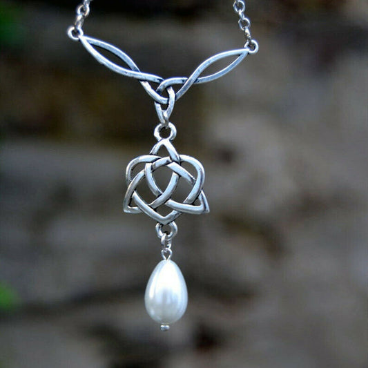BRIGHID'S HEART TRINITY KNOT PROTECTION NECKLACE