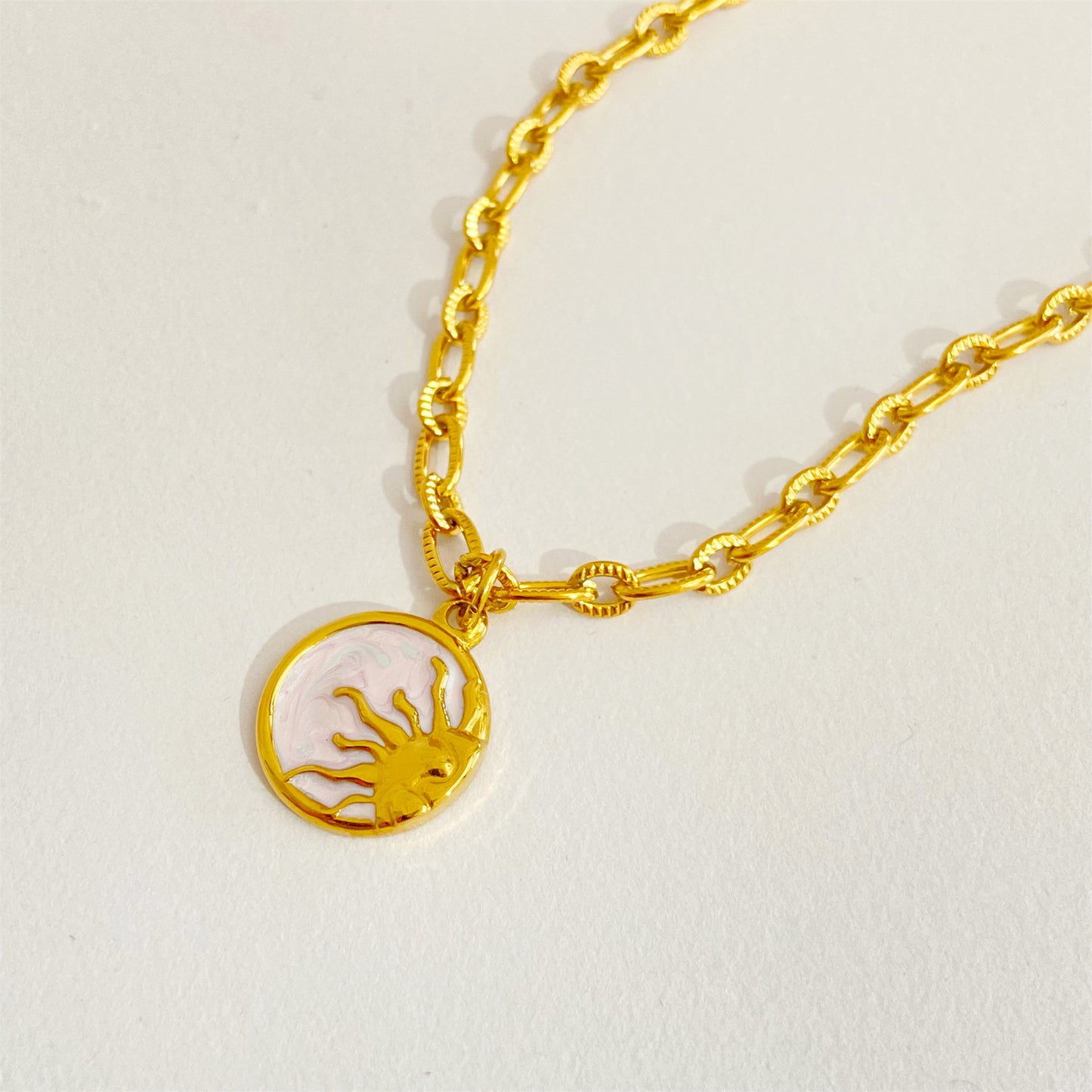 Moon and Sun Celestial Necklace