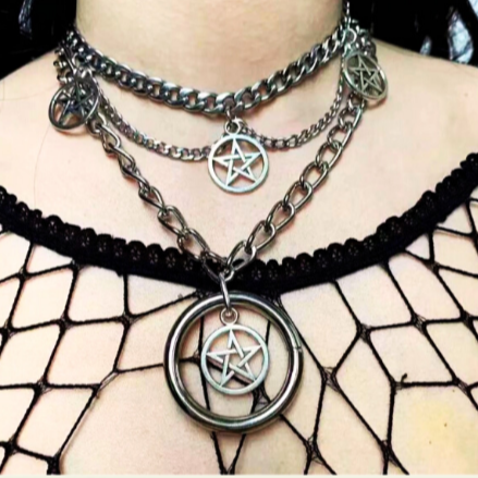 Collar Pentagrama Gótico