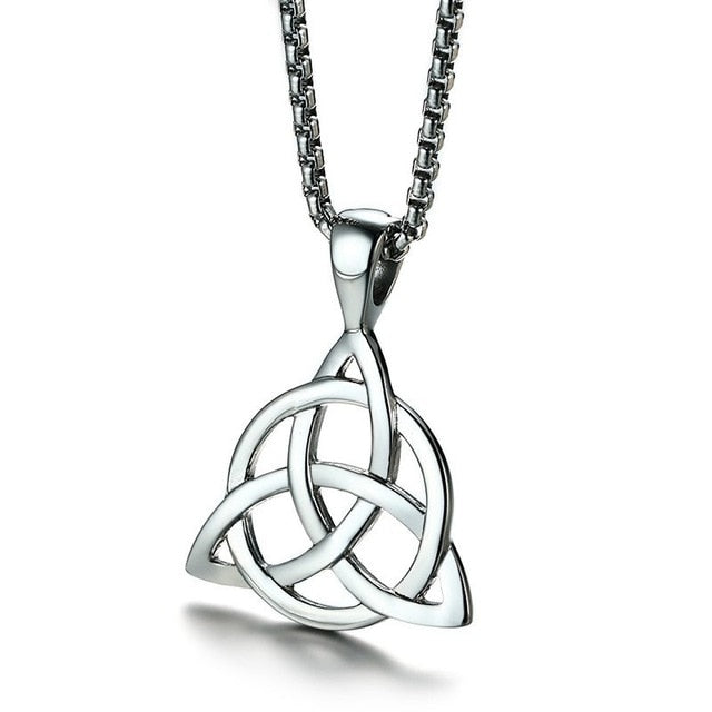 IRISH CELTIC KNOT TRIQUETRA NECKLACE