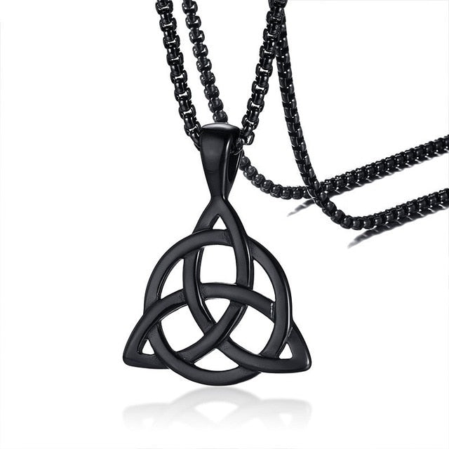 IRISH CELTIC KNOT TRIQUETRA NECKLACE