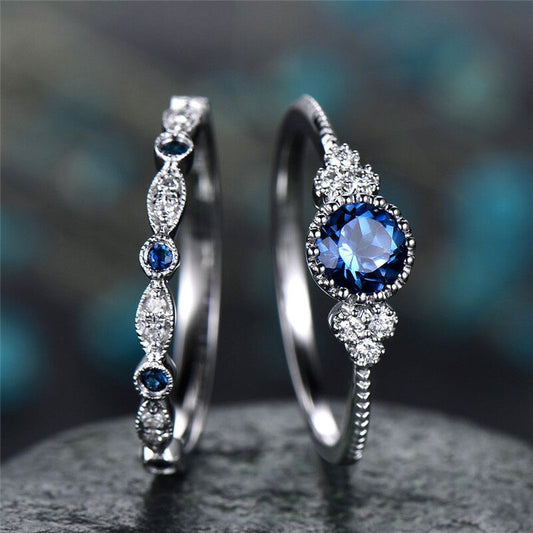 ANILLOS DE CRISTAL DE LUJO ENCANTADOS - 2PCS/SET
