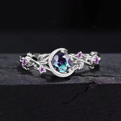 Crystal Lunar Bloom Ring