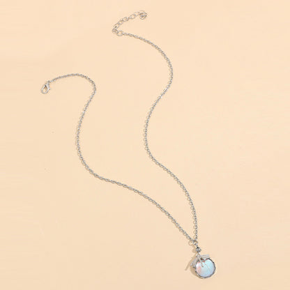 Enchanted Dragonfly Crystal Drop Necklace