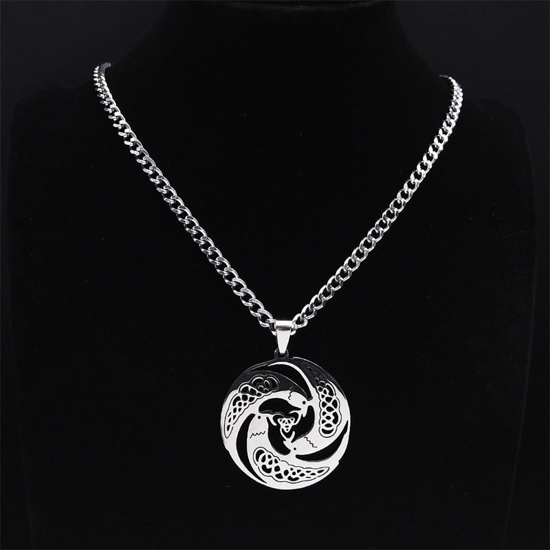 Sacred Ravens Trinity Necklace