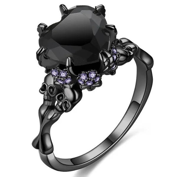 Eternal Love Skull Ring