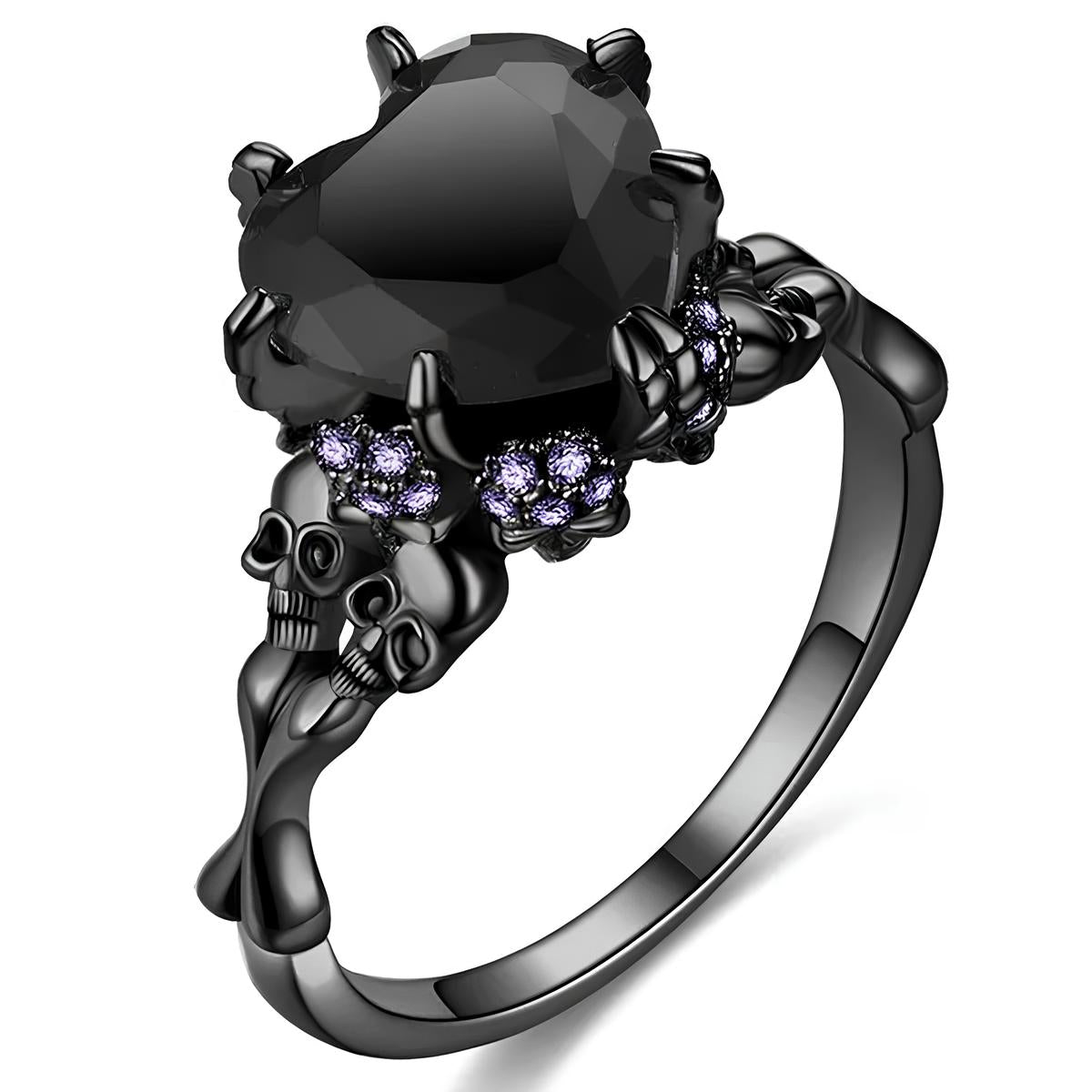 Eternal Love Skull Ring
