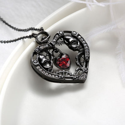 Gothic Love Clockwork Necklace
