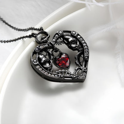 Gothic Love Clockwork Necklace