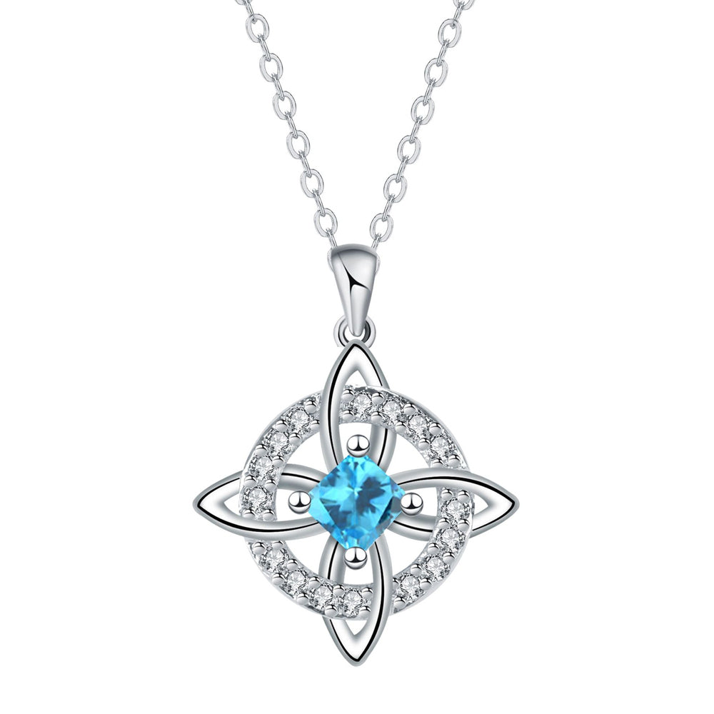 Birthstone Witches Knot Necklace