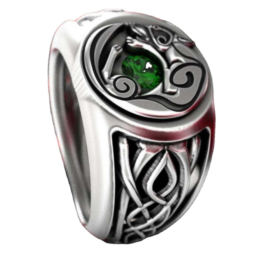 Celtic Guardian Fox Ring