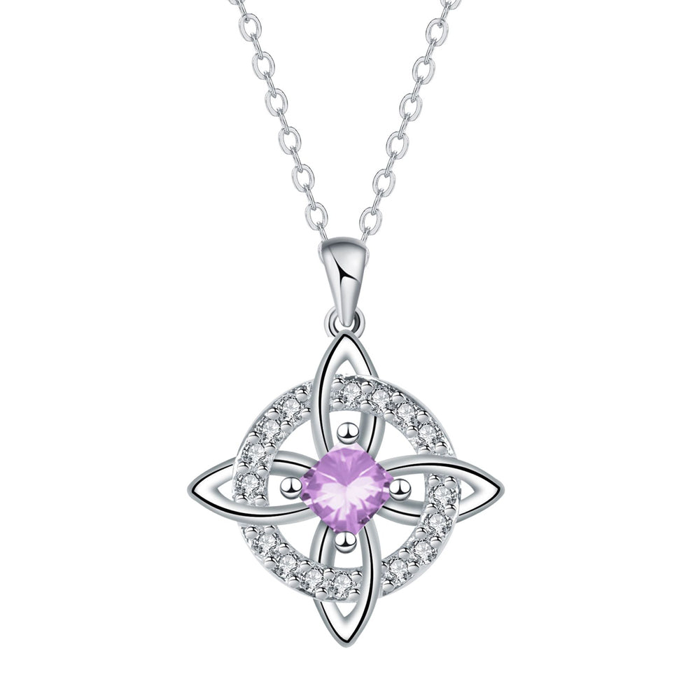 Birthstone Witches Knot Necklace