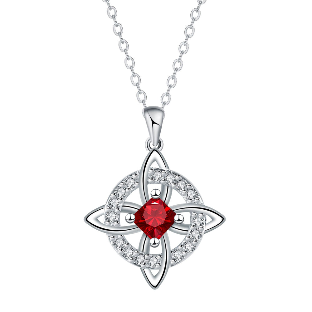 Birthstone Witches Knot Necklace