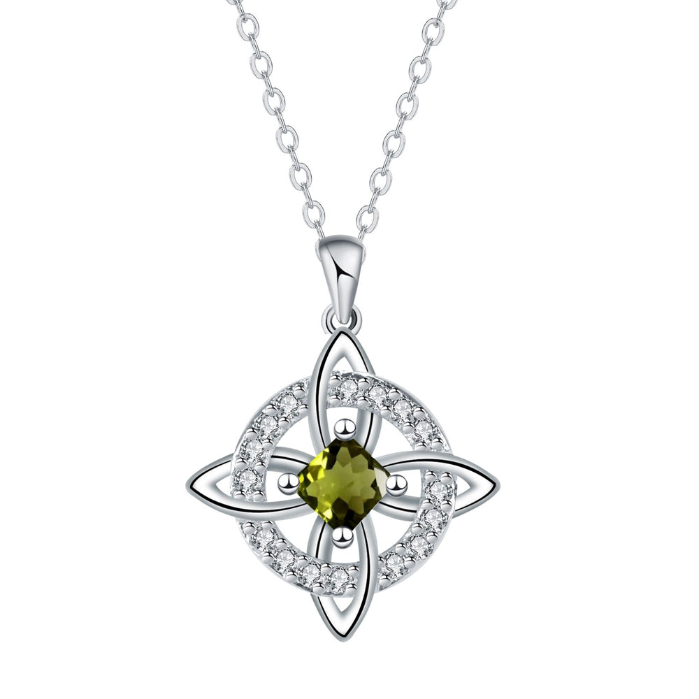 Birthstone Witches Knot Necklace