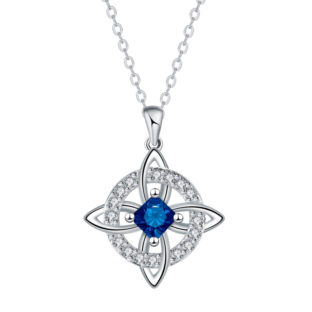 Birthstone Witches Knot Necklace