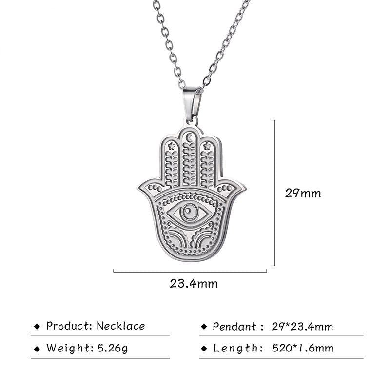 Hamsa Hand Protection Necklace