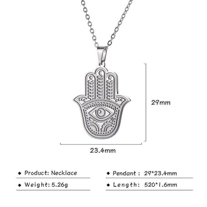 Hamsa Hand Protection Necklace