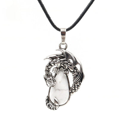 Wyrm Claw Drop Crystal Necklace