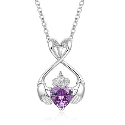 Embrace of Love Crowned Necklace