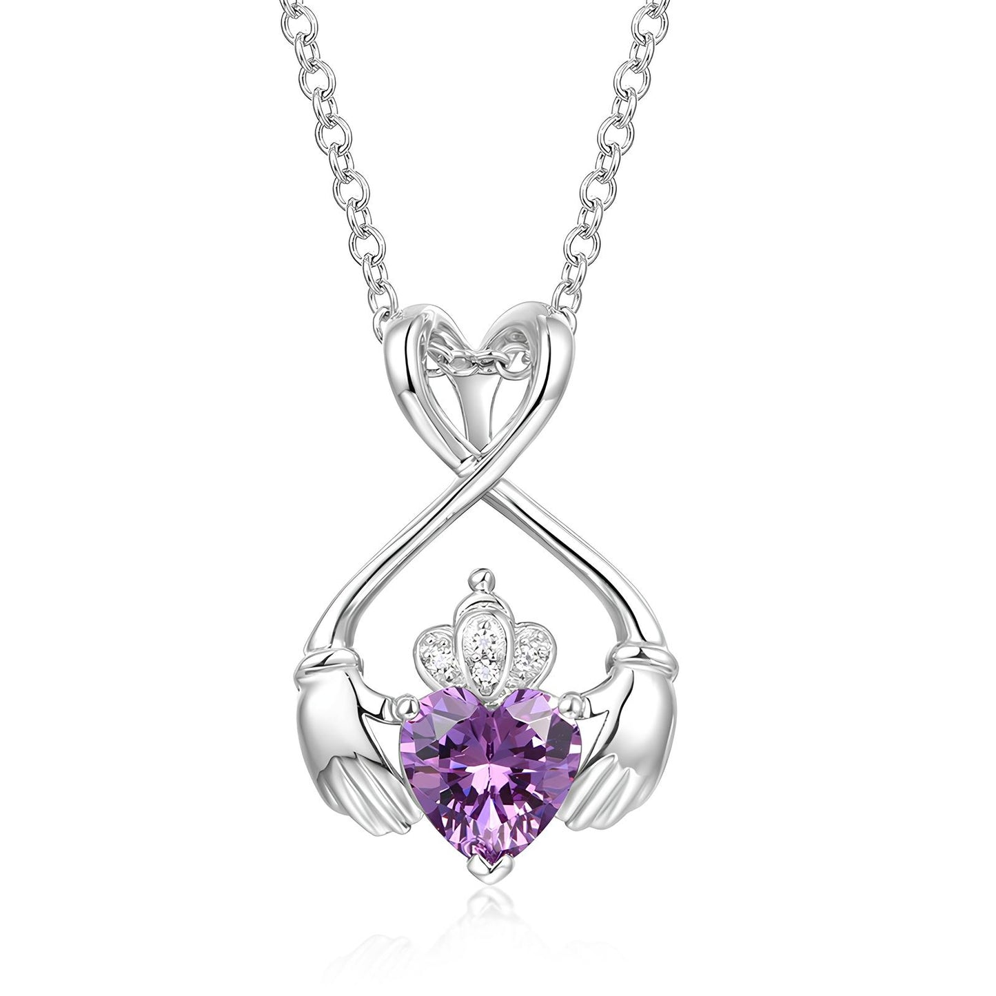 Embrace of Love Crowned Necklace