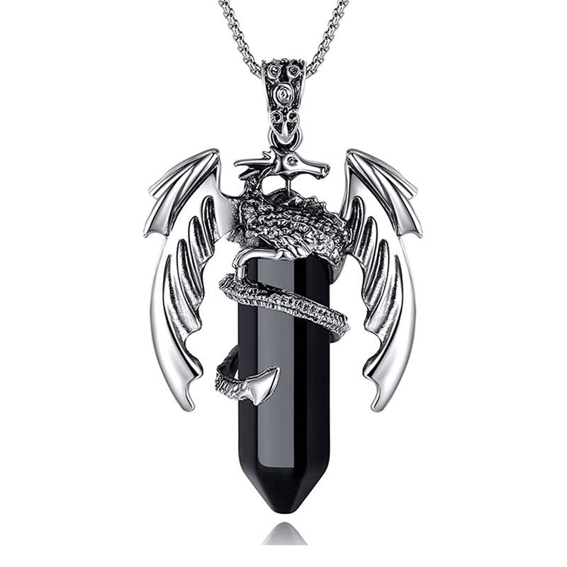Wyrm’s Embrace Crystal Necklace