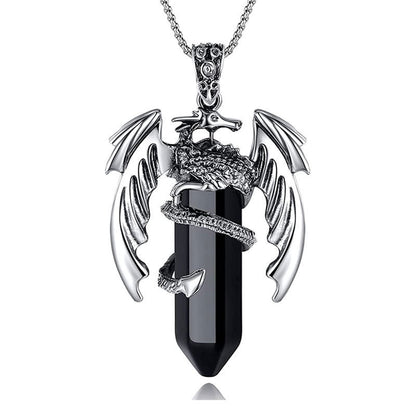 Wyrm’s Embrace Crystal Necklace