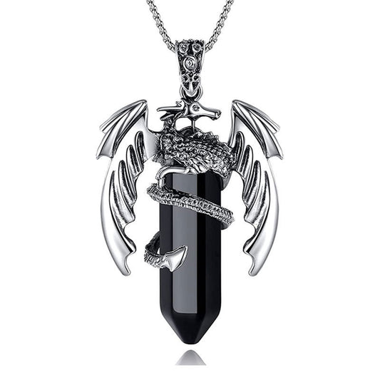 Wyrm’s Embrace Crystal Necklace