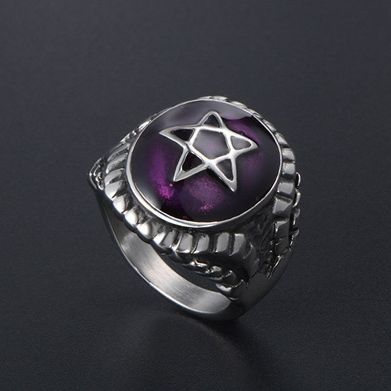 Witch's Elemental Pentacle Ring