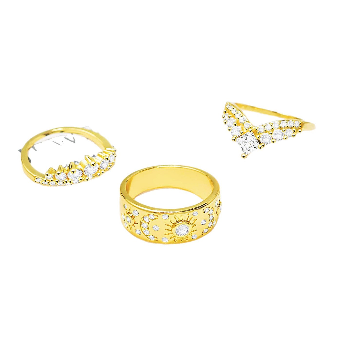 Eclipse of Light & Shadow Ritual Ring Set