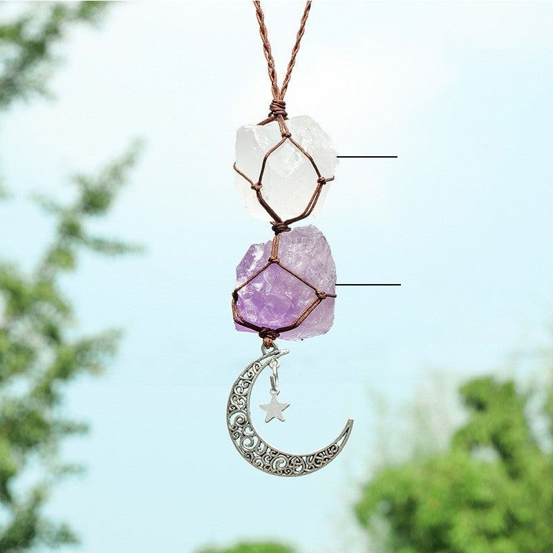 Celestial Crescent Hanging Charm