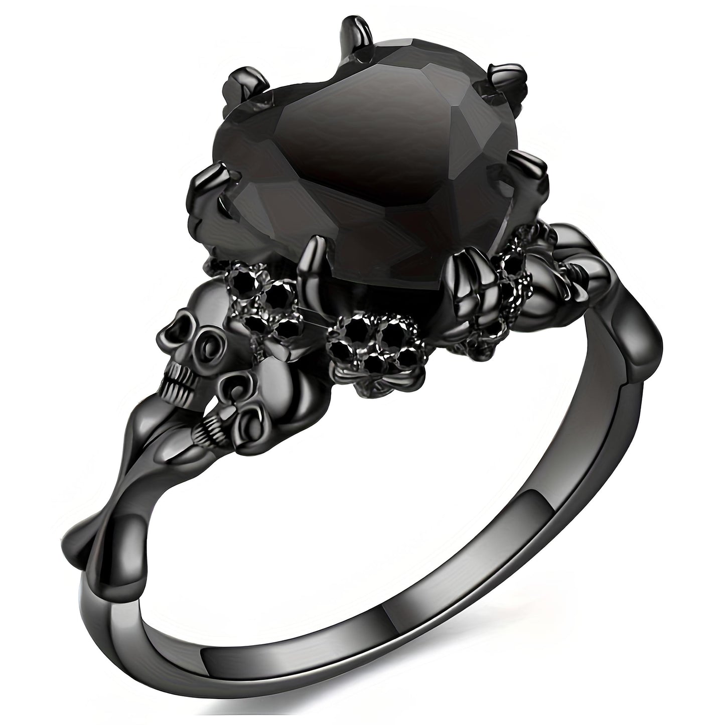 Eternal Love Skull Ring