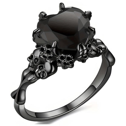 Eternal Love Skull Ring