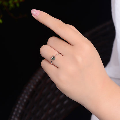 Mystic Feline Crystal Ring