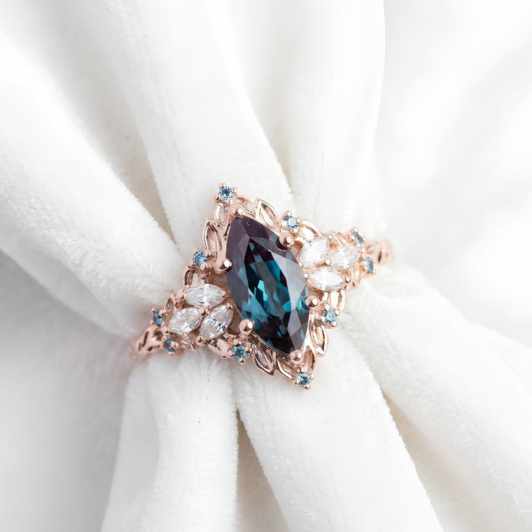 Shadowleaf Guardian Crystal Ring