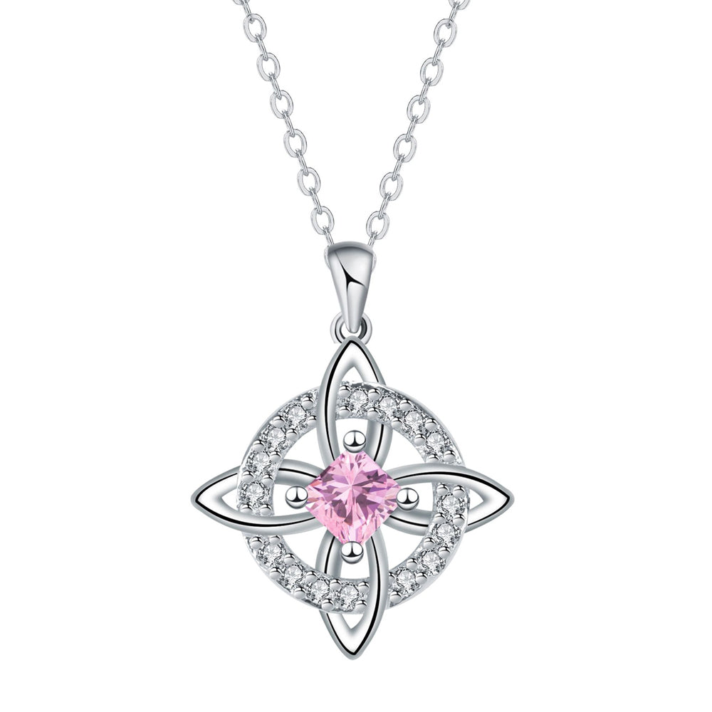 Birthstone Witches Knot Necklace