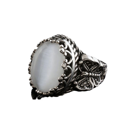 Sacred Butterfly Moonstone Ring