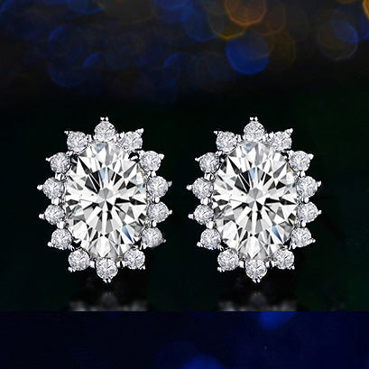 Celestial Radiance Gemstone Studs
