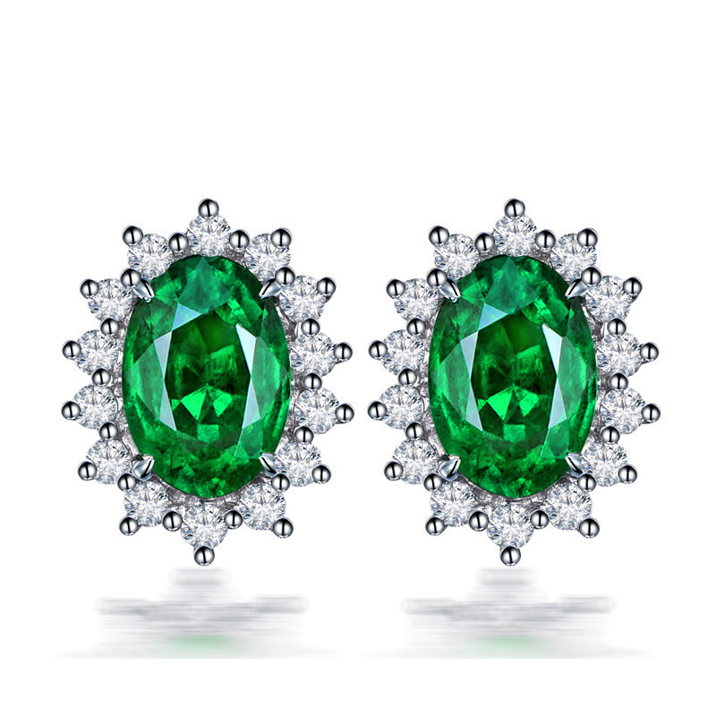 Celestial Radiance Gemstone Studs