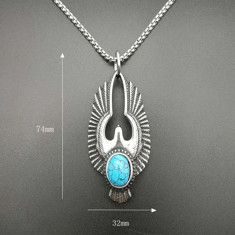 Phoenix Rise Turquoise Necklace