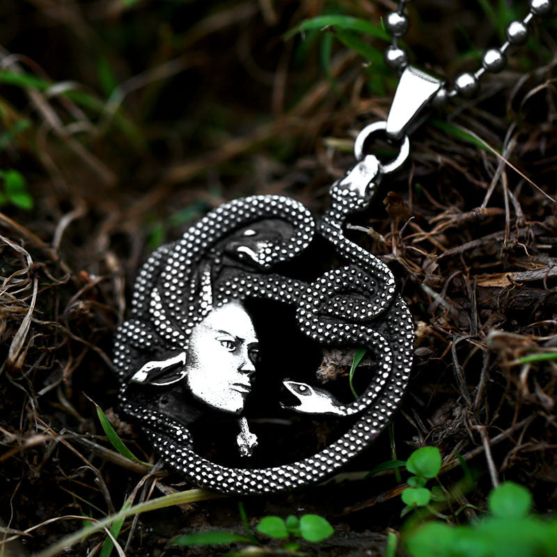 Nordic Vintage Snake Pendant