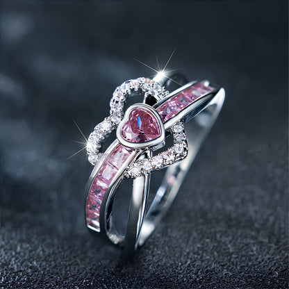 Heartlight Infinity Ring