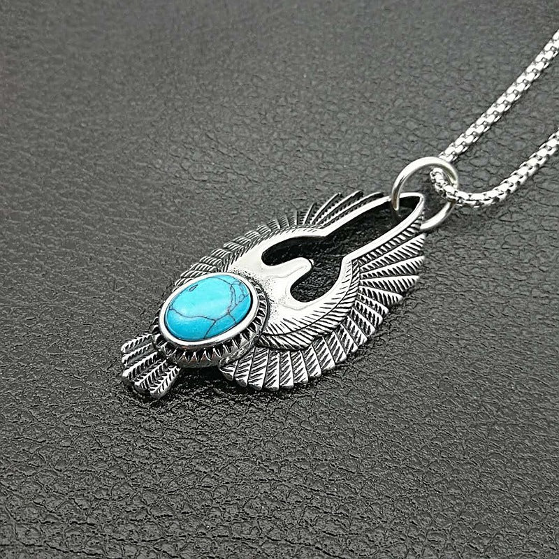 Phoenix Rise Turquoise Necklace