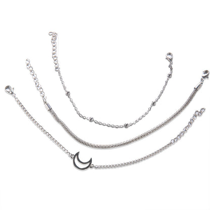 Celestial Crescent Bracelet Set