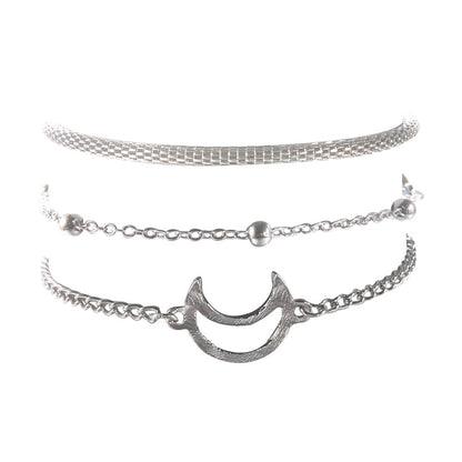 Celestial Crescent Bracelet Set