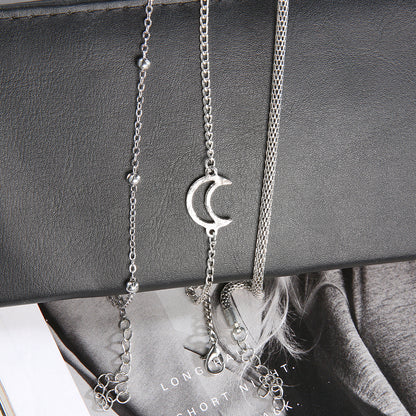 Celestial Crescent Bracelet Set