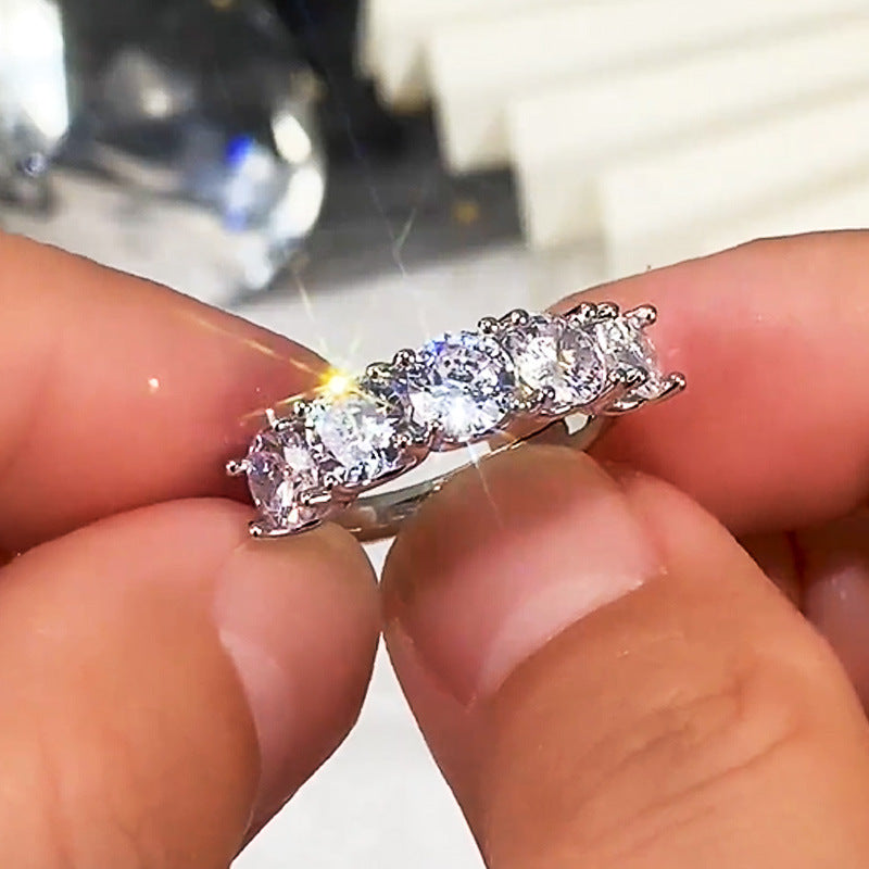 Pentacle of Light Crystal Ring