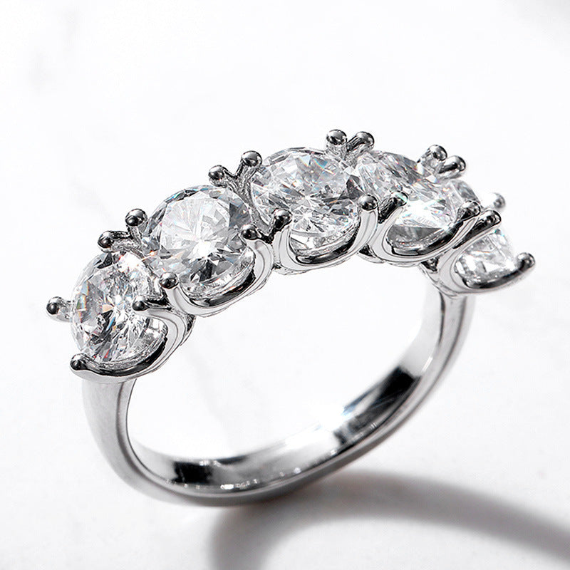 Pentacle of Light Crystal Ring