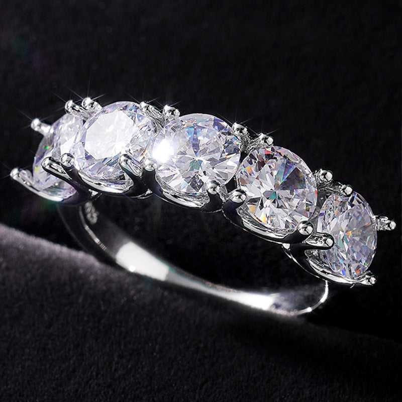 Pentacle of Light Crystal Ring