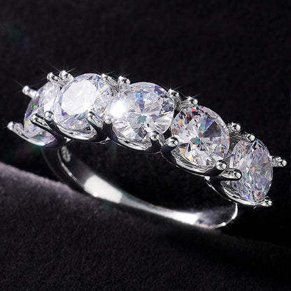 Pentacle of Light Crystal Ring